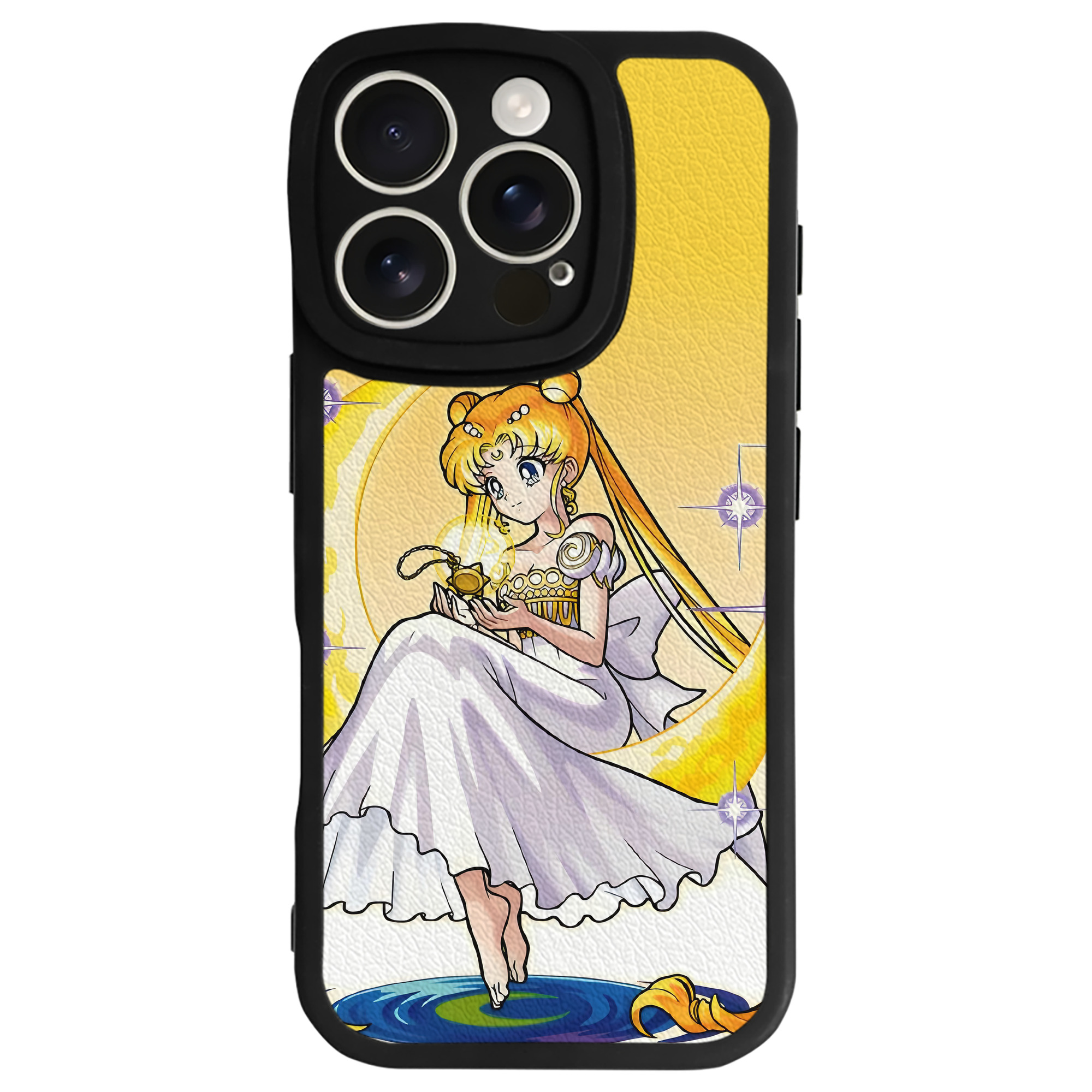 （画像用） 美少女戦士セーラームーン Sailor Moon 【iPhone 16シリーズ対応】シリコンスマホケース（レザー調） 材質：シリコン